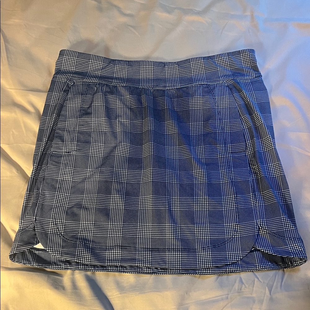 Glen plaid skort